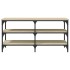 Banco zapatero madera de ingeniería roble Sonoma 100x38,5x49