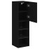 Mueble para TV con luces LED negro 30,5x30x102