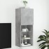 Mueble para TV con luces LED gris hormigón 40,5x30x102