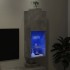 Mueble para TV con luces LED gris hormigón 40,5x30x102