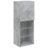 Mueble para TV con luces LED gris hormigón 40,5x30x102