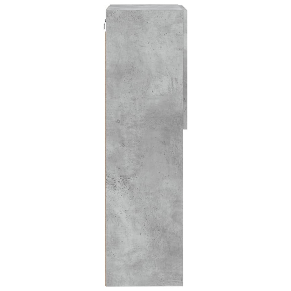 Mueble para TV con luces LED gris hormigón 40,5x30x102