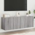 Muebles para TV de pared 2 unidades gris Sonoma 60x30x41