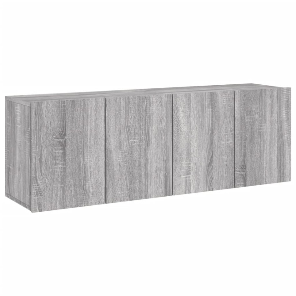 Muebles para TV de pared 2 unidades gris Sonoma 60x30x41