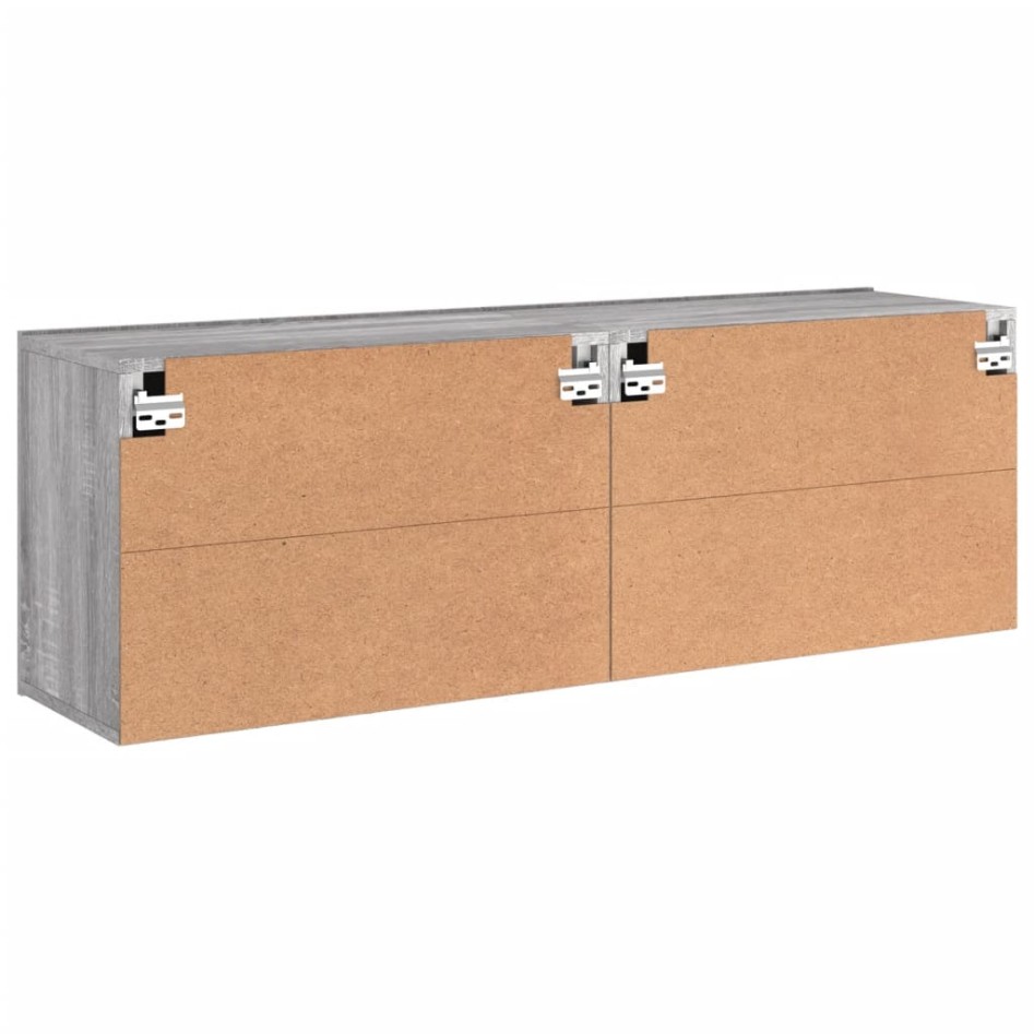 Muebles para TV de pared 2 unidades gris Sonoma 60x30x41