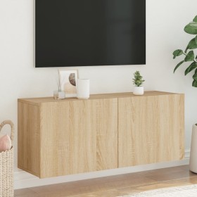 Mueble para TV de pared roble Sonoma 100x30x41