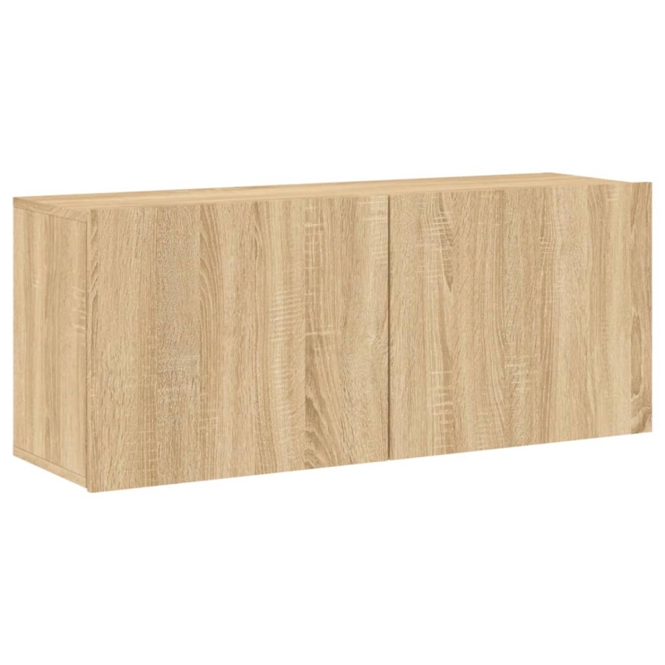 Mueble para TV de pared roble Sonoma 100x30x41
