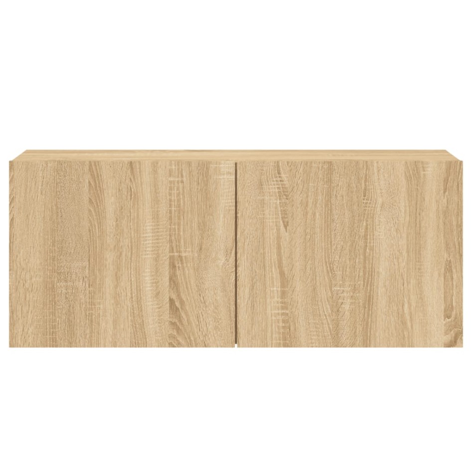 Mueble para TV de pared roble Sonoma 100x30x41