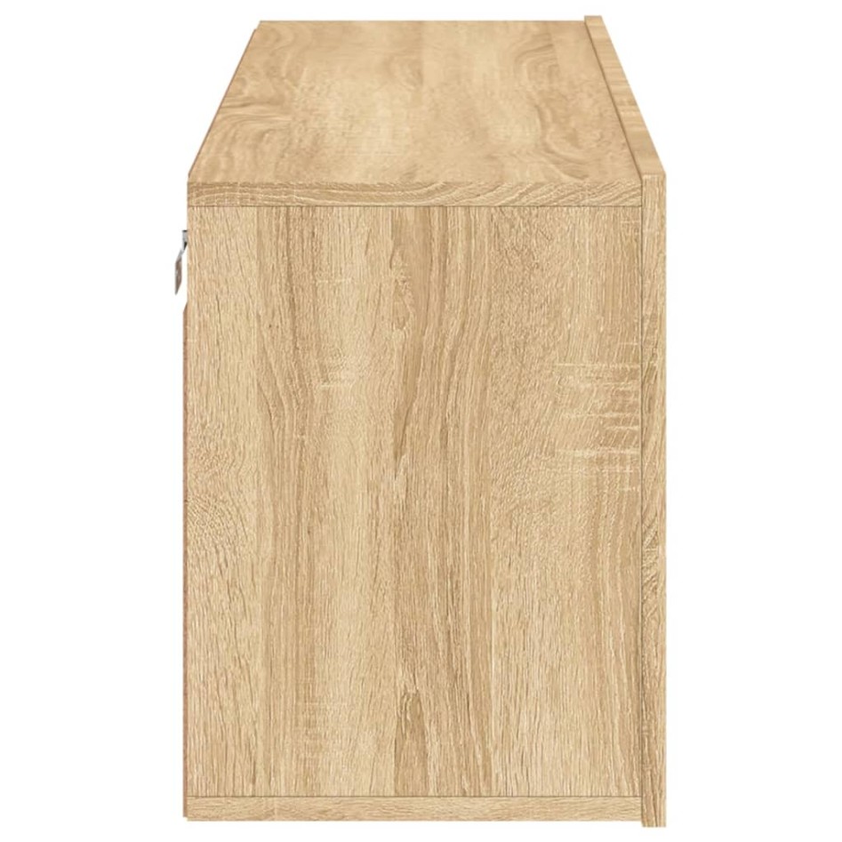 Mueble para TV de pared roble Sonoma 100x30x41