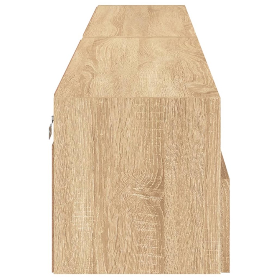 Muebles de pared para TV 2 uds madera roble Sonoma 100x30x30
