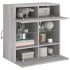 Mueble de TV de pared con luces LED gris Sonoma 58,5x30x60,5