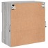 Mueble de TV de pared con luces LED gris Sonoma 58,5x30x60,5