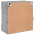 Mueble TV de pared con luces LED gris hormigón 58,5x30x60,5