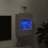 Mueble de TV de pared con luces LED gris Sonoma 40x30x60,5