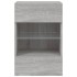 Mueble de TV de pared con luces LED gris Sonoma 40x30x60,5