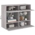 Mueble de TV de pared con luces LED gris Sonoma 78,5x30x60,5