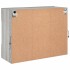 Mueble de TV de pared con luces LED gris Sonoma 78,5x30x60,5