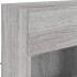 Mueble de TV de pared con luces LED gris Sonoma 78,5x30x60,5