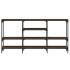 Mesa consola madera de ingeniería marrón roble 160x29x80
