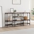 Mesa consola madera de ingeniería roble ahumado 160x29x80
