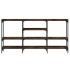 Mesa consola madera de ingeniería roble ahumado 160x29x80