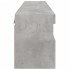 Muebles TV de pared luces LED 2 uds gris hormigón 60x30x40