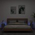 Muebles de TV de pared con luces LED 2 uds negro 30,5x35x30