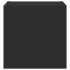 Muebles de TV de pared con luces LED 2 uds negro 30,5x35x30
