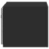 Muebles de TV de pared con luces LED 2 uds negro 30,5x35x30