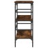 Mesa consola madera de ingeniería roble ahumado 100x32x75