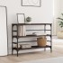 Mesa consola madera de ingeniería marrón roble 100x32x75
