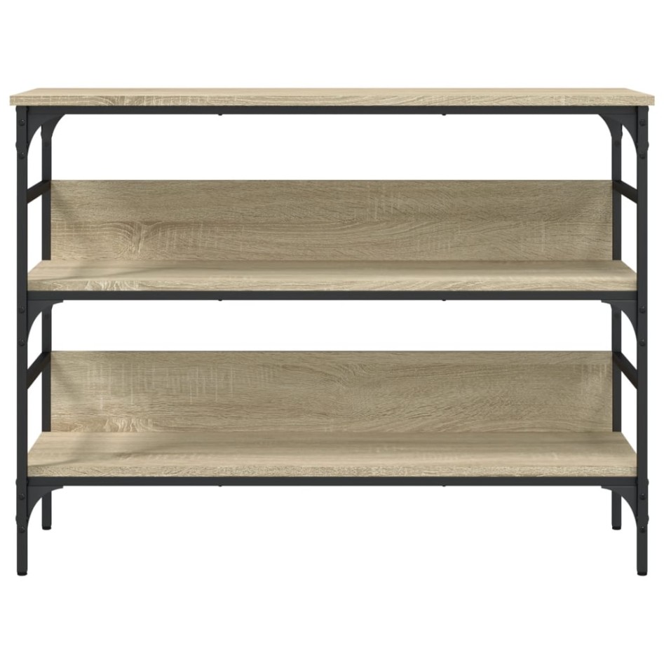 Mesa consola madera de ingeniería roble Sonoma 100x32x75