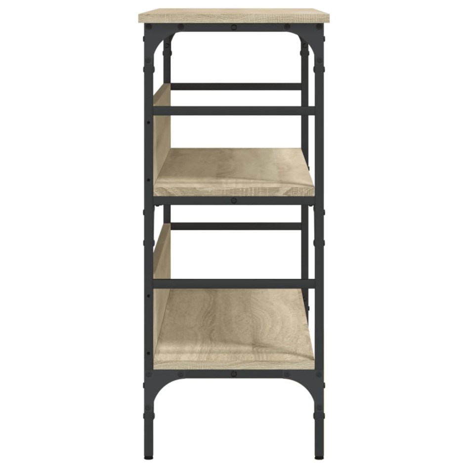 Mesa consola madera de ingeniería roble Sonoma 100x32x75