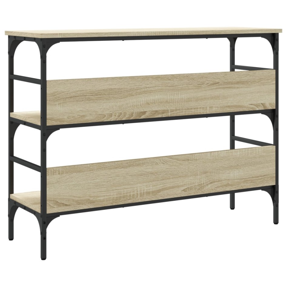 Mesa consola madera de ingeniería roble Sonoma 100x32x75