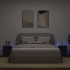 Muebles de TV de pared con luces LED 2 uds negro 40,5x35x40