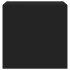 Muebles de TV de pared con luces LED 2 uds negro 40,5x35x40