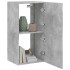 Mueble de TV de pared con luces LED gris hormigón 40,5x35x80