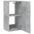 Mueble de TV de pared con luces LED gris hormigón 40,5x35x80