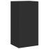 Mueble de TV de pared con luces LED negro 40,5x35x80
