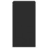 Mueble de TV de pared con luces LED negro 40,5x35x80