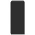 Mueble de TV de pared con luces LED negro 40,5x35x80