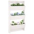 Jardinera de pared 3 niveles madera pino blanco 60x18,5x110