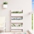 Jardinera de pared 3 niveles madera pino blanco 60x18,5x110