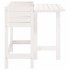 Jardinera con tapa plegable madera maciza de pino