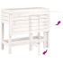Jardinera con tapa plegable madera maciza de pino