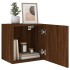 Muebles de TV de pared 2 uds madera marrón roble 40,5x30x40