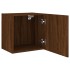 Muebles de TV de pared 2 uds madera marrón roble 40,5x30x40