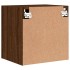 Muebles de TV de pared 2 uds madera marrón roble 40,5x30x40