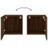 Muebles de TV de pared 2 uds madera marrón roble 40,5x30x40