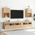 Muebles de TV con luces LED 2 uds roble Sonoma 40,5x30x60